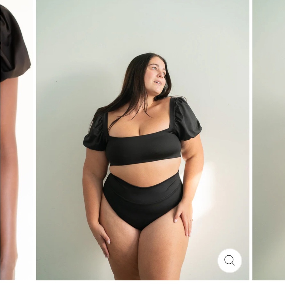 Londre Puff Sleeve Bathing Suit top
